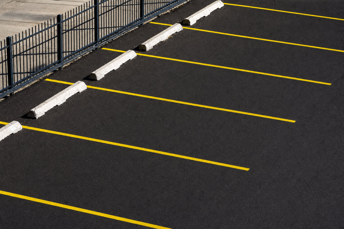 Parking lot striping